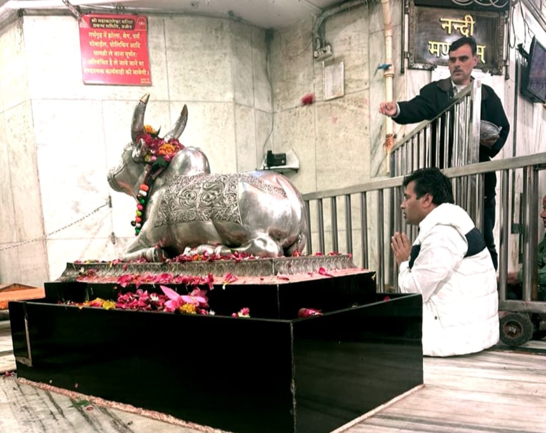 महाकाल के दर्शन को पहुंचे दुर्ग मेयर बाकलीवाल, शहर की सुख- समृद्धि का आशीर्वाद मांगा