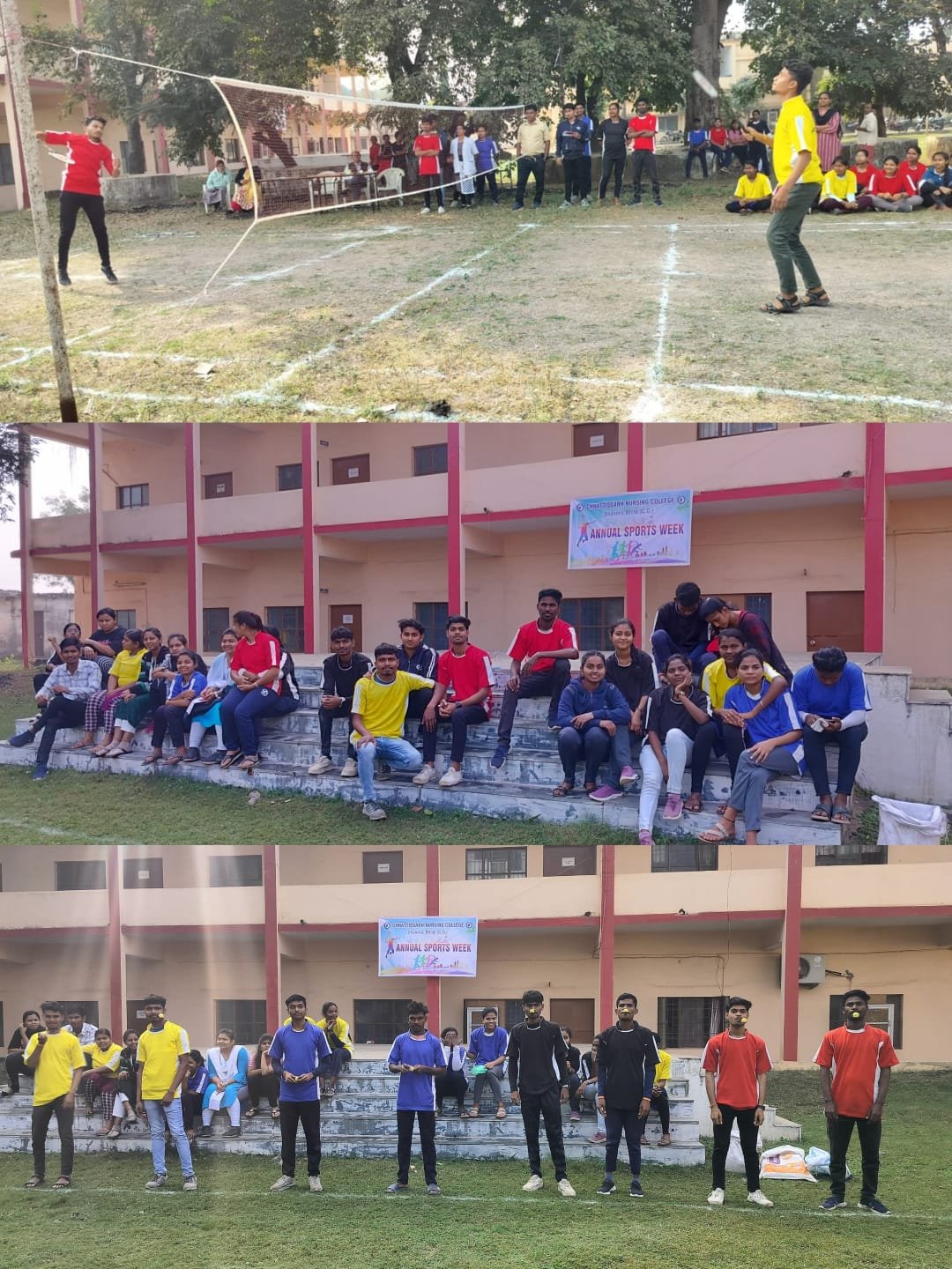 छत्तीसगढ़ नर्सिंग महाविद्यालय धनोरा में खेल स्पर्धाएं