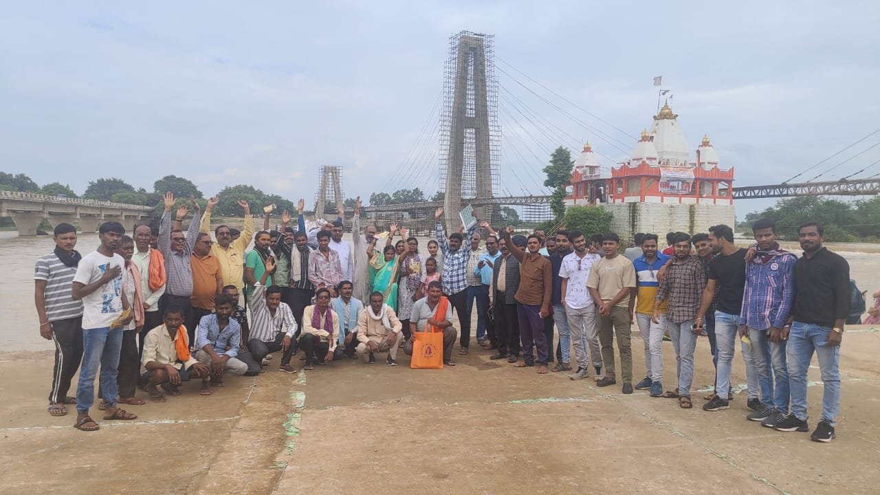 पाटन में 12 को कांवर यात्रा, जितेंद्र वर्मा ने समर्थकों के साथ स्थल का जायजा लिया