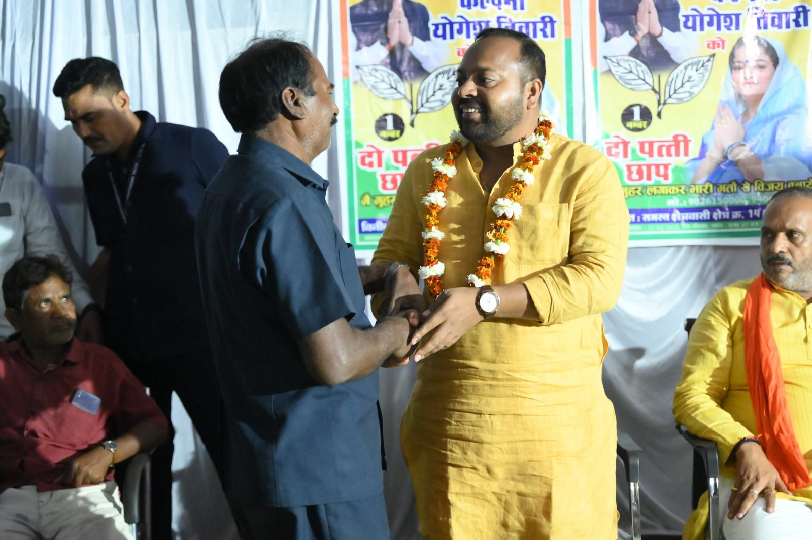 विधायक दीपेश साहू ने भाजपा प्रत्याशी कल्पना योगेश तिवारी के समर्थन में किया जनसंपर्क व आमसभा