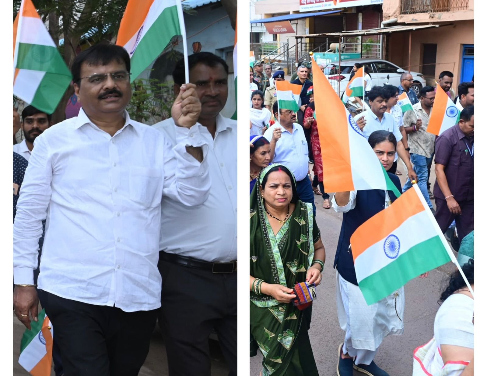 बेमेतरा में भव्य तिरंगा यात्रा, राष्ट्रीय सुरक्षा के प्रति एकजुटता का संदेश