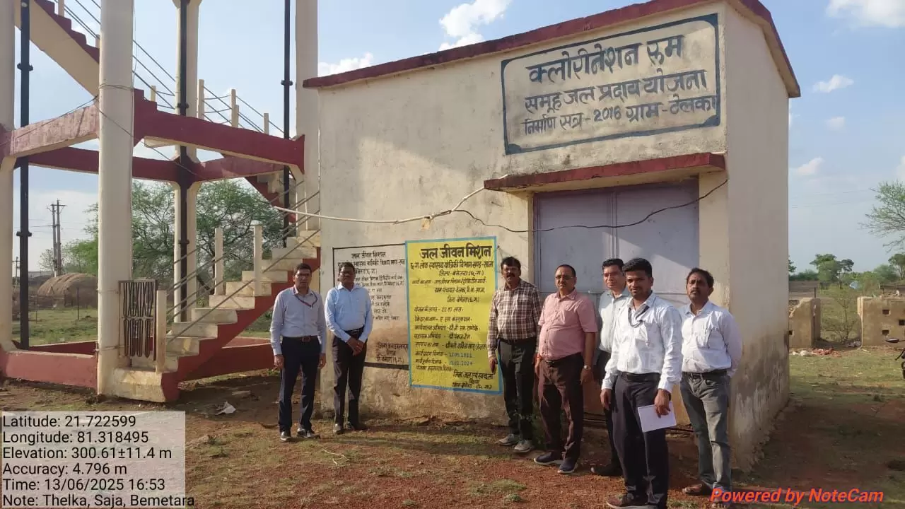 बेमेतरा में जल शक्ति अभियान की समीक्षा, निदेशक अमित कुमार अग्रवाल ने किया निरीक्षण