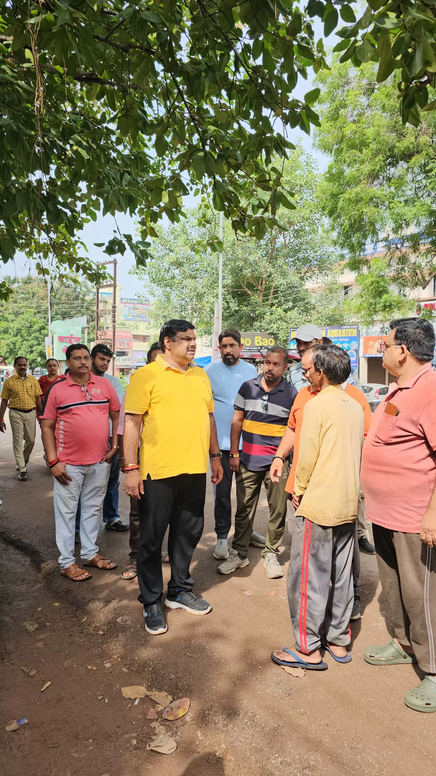 धमधा नाका अंडरब्रिज से अग्रसेन चौक तक फोरलेन सड़क, विधायक गजेन्द्र यादव ने किया निरीक्षण