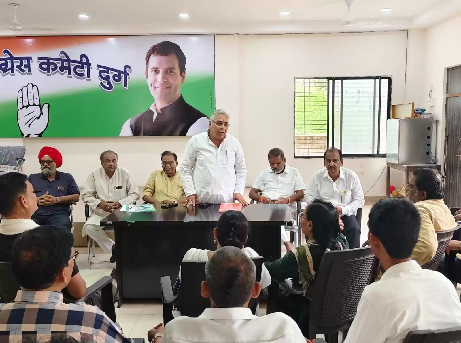 मध्य ब्लॉक कांग्रेस दुर्ग का संगठन सृजन अभियान में मंडल सेक्टर कमेटी गठन का निर्णय