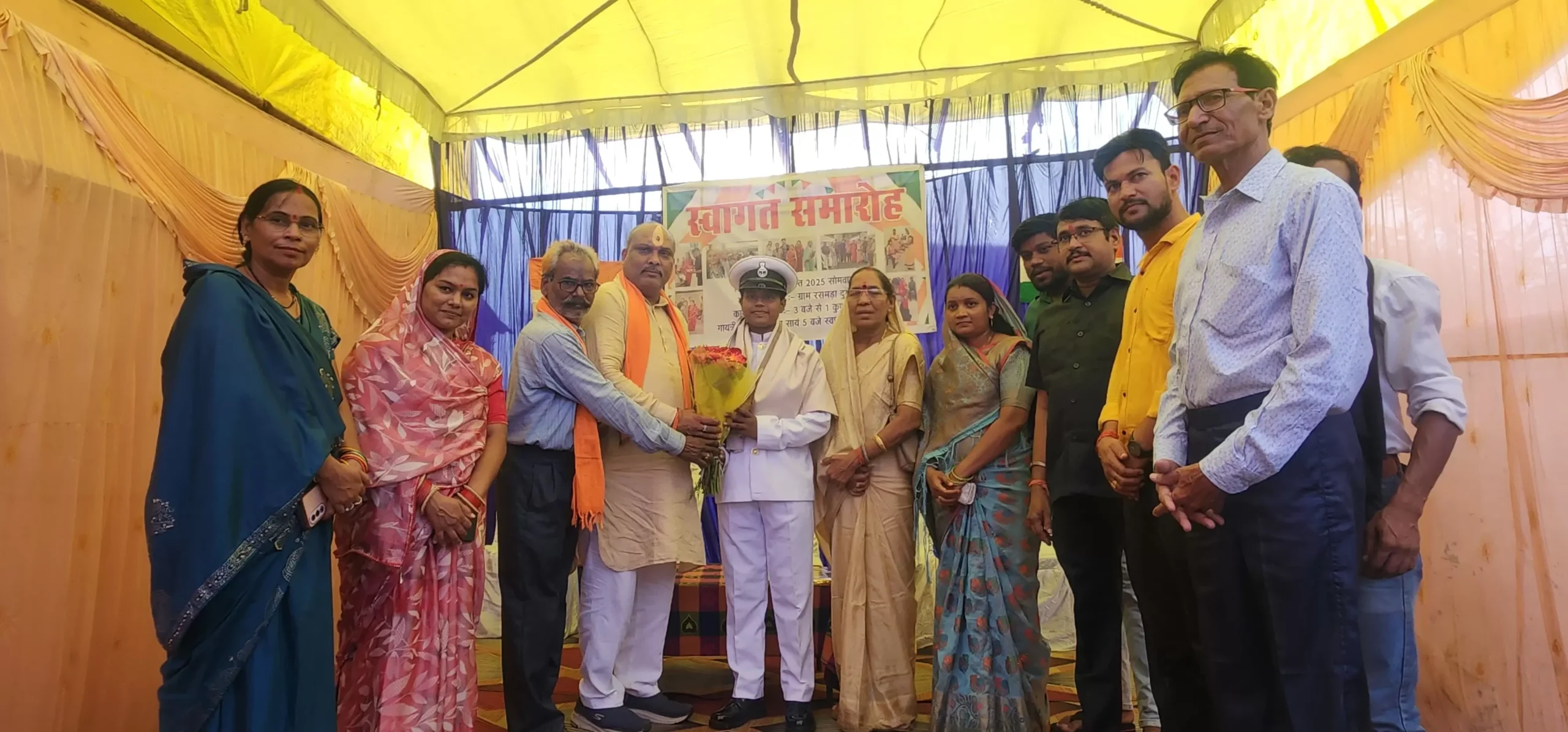 दुर्ग ग्रामीण विधायक ललित चंद्राकर ने दी इंडियन नेवी में चयनित कु. सविता साहू को शुभकामनाएं