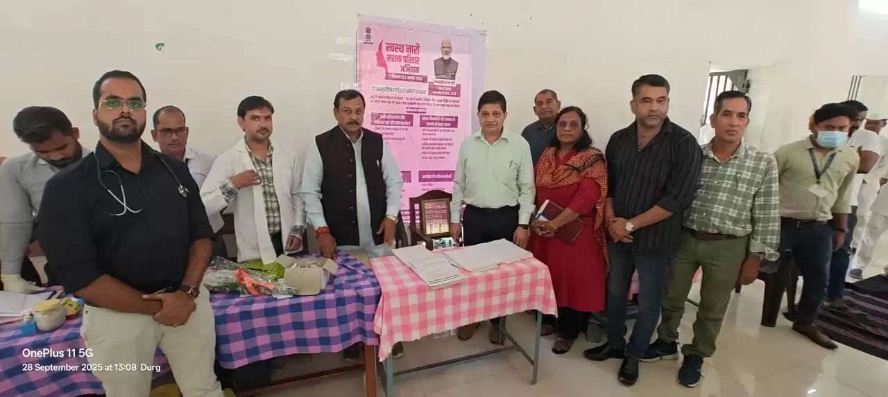स्वस्थ नारी सशक्त परिवार योजना के अंतर्गत महिला और पुरुष कैदियों का हुआ स्वास्थ्य जांच