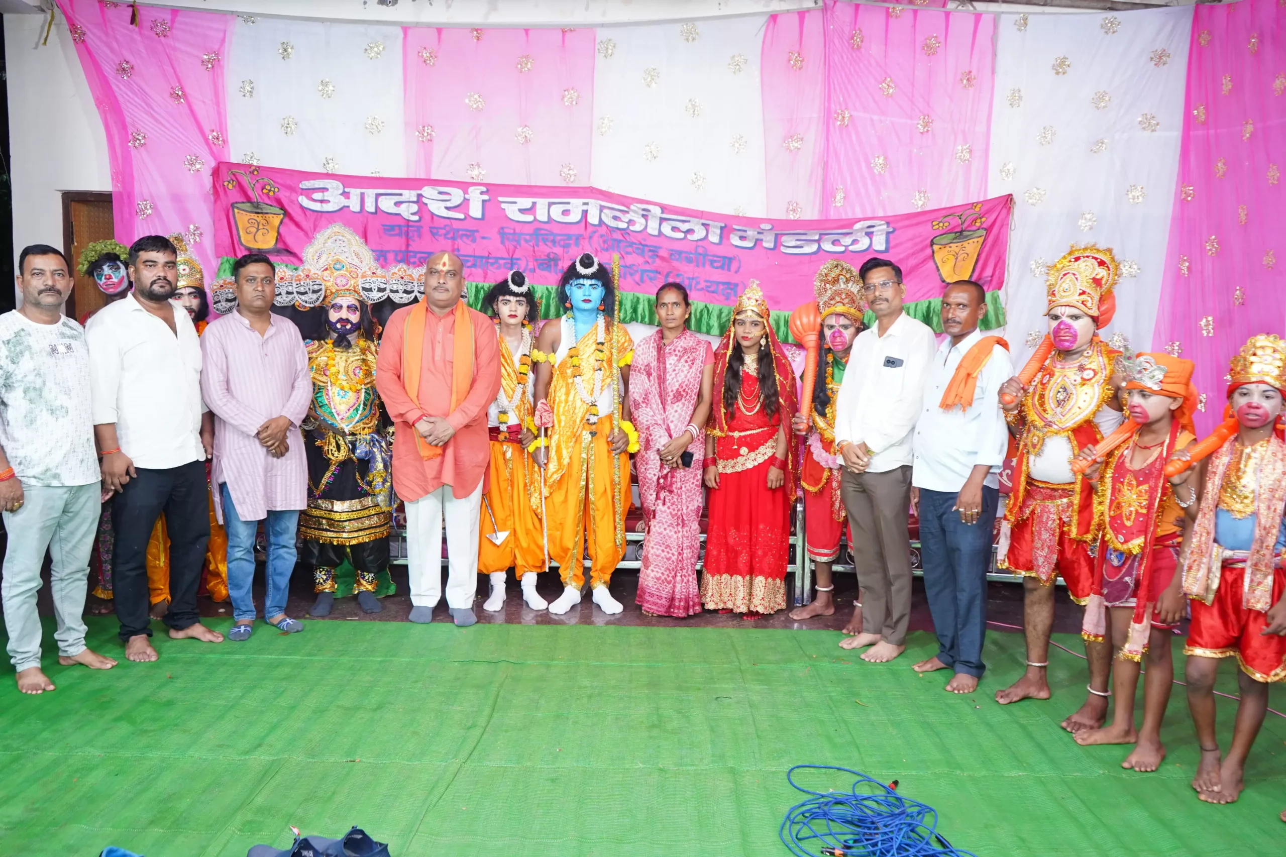 दुर्ग ग्रामीण विधायक ललित चंद्राकर ने शरद पूर्णिमा महामहोत्सव में शामिल हुए