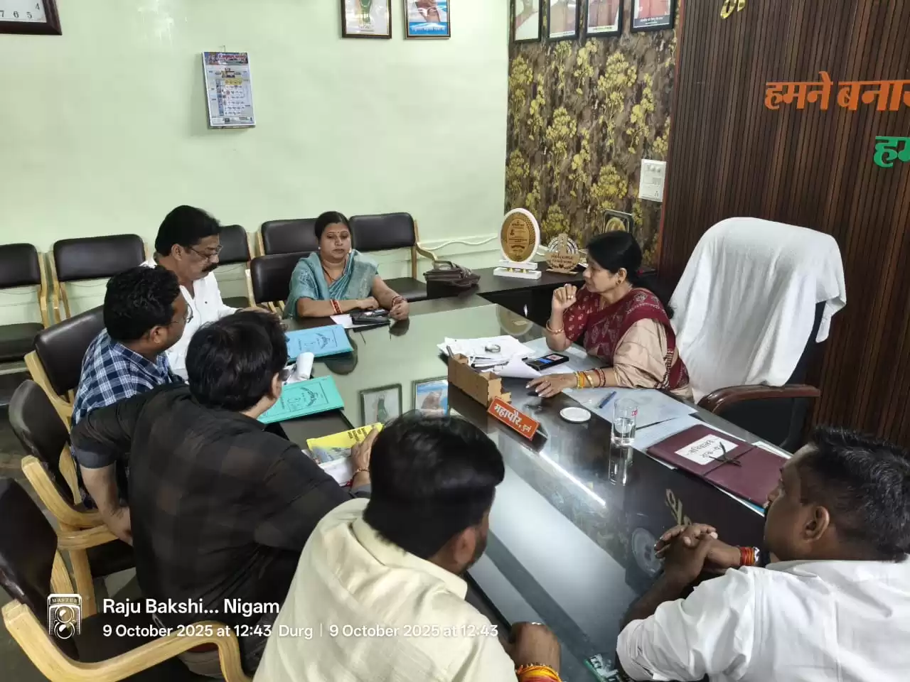 महापौर अलका बाघमार ने बैठक में मोटर पंप खरीदी टेंडर प्रक्रिया की जानकारी लेकर गर्मी से पहले शीतकाल में तकनीकी खामियों दूर कर प्राथमिकता से क्रियान्वयन के दिए निर्देश