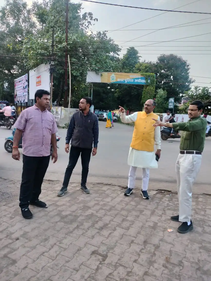 दुर्ग में होगा वंदे मातरम गीत का सामूहिक गायन :: भाजपा नेताओं ने लिया तैयारियों का जायजा