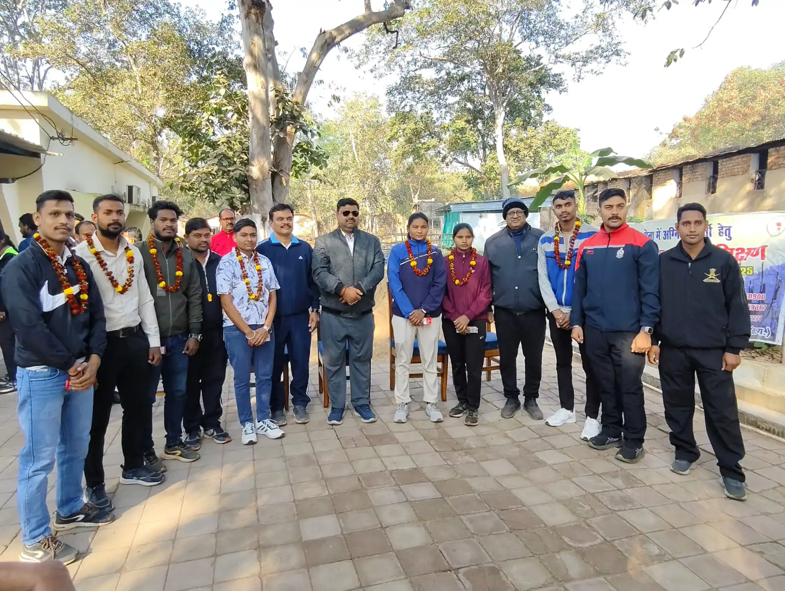 स्कूल शिक्षा मंत्री गजेेन्द्र यादव ने किया अग्निवीरों का सम्मान