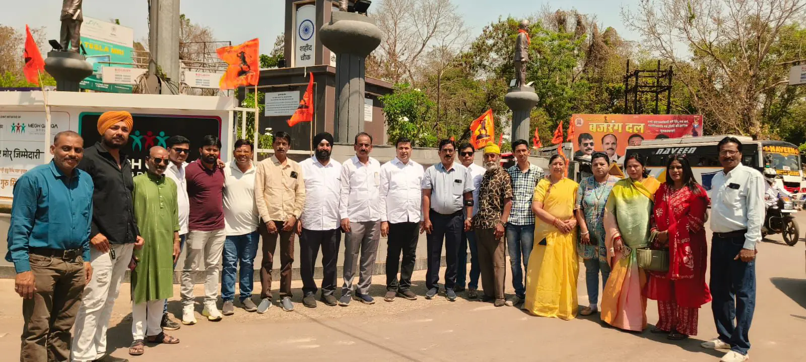 शहीद दिवस पर कांग्रेसियों ने दी श्रद्धांजलि, भगत सिंह, सुखदेव और राजगुरु को किया याद