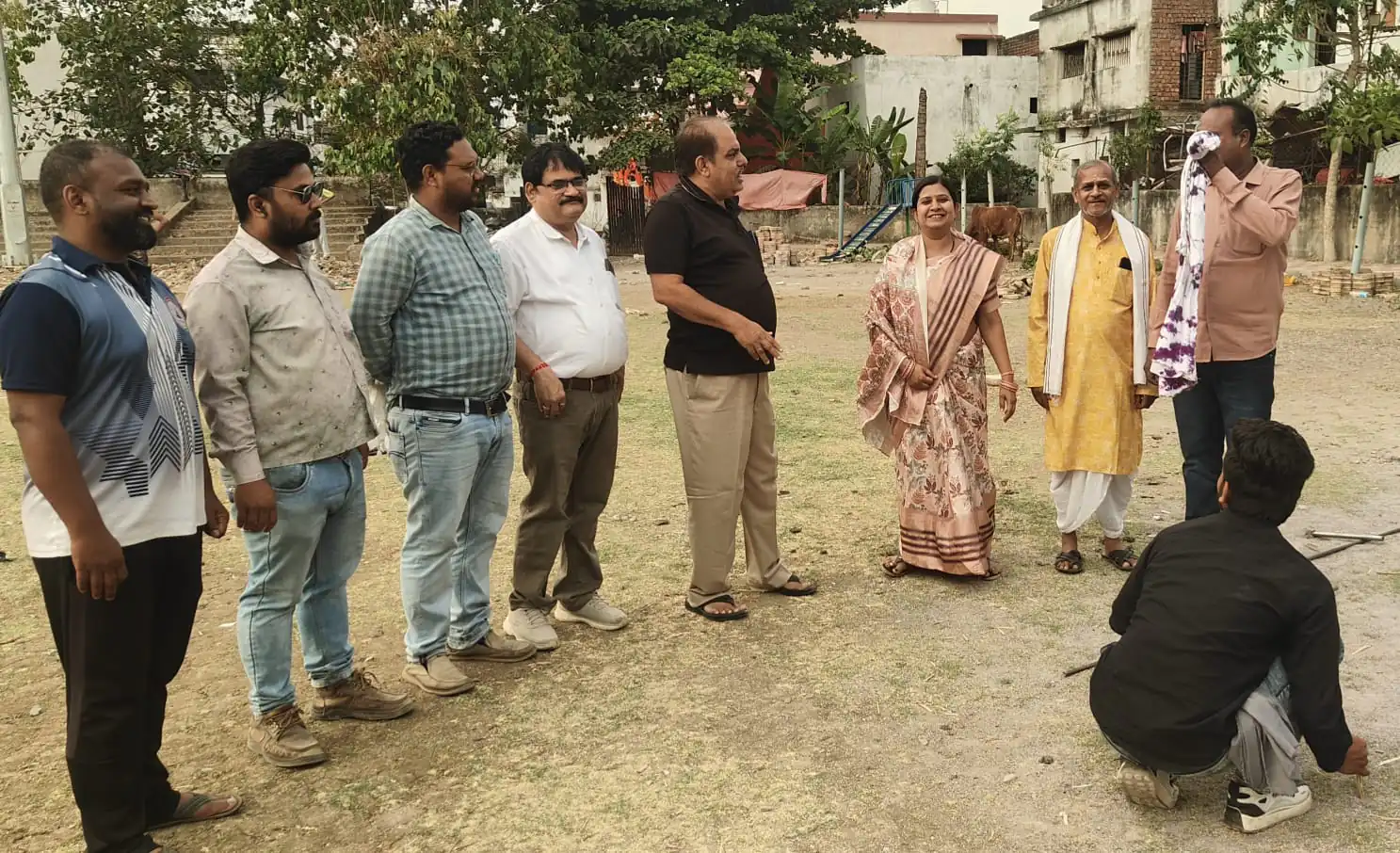 गया नगर में पानी टंकी निर्माण का रास्ता हुआ साफ,जल विभाग प्रभारी श्रीमती लीना दिनेश देवांगन की मौजदगी में कबड्डी मैदान की शासकीय भूमि पर नई टंकी बनाने बनीं सहमति