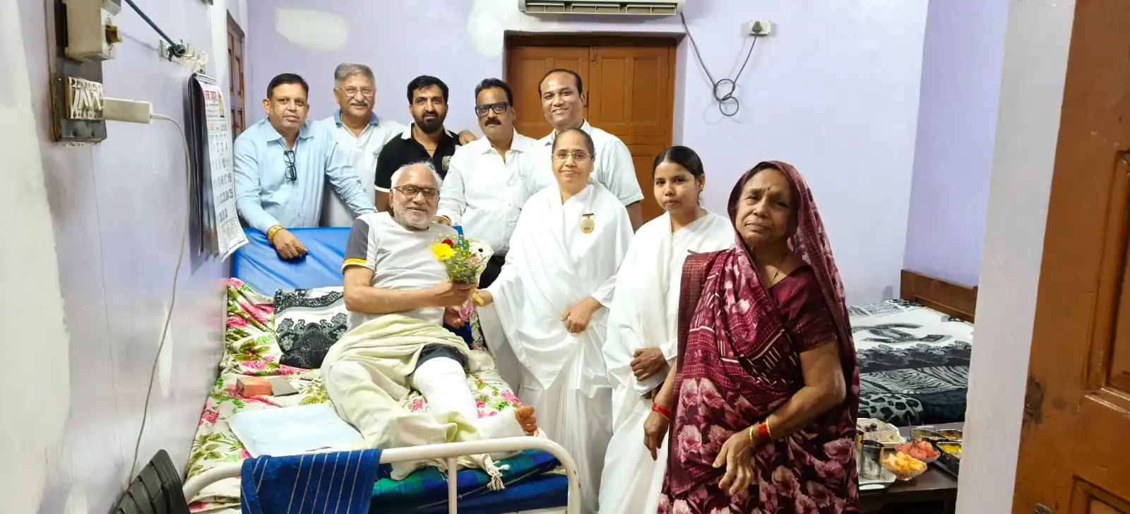 स्वास्थ्य लाभ ले रहे व्यापारी नेता बड़जात्या का विभिन्न संगठनों के प्रतिनिधियों ने जाना हालचाल