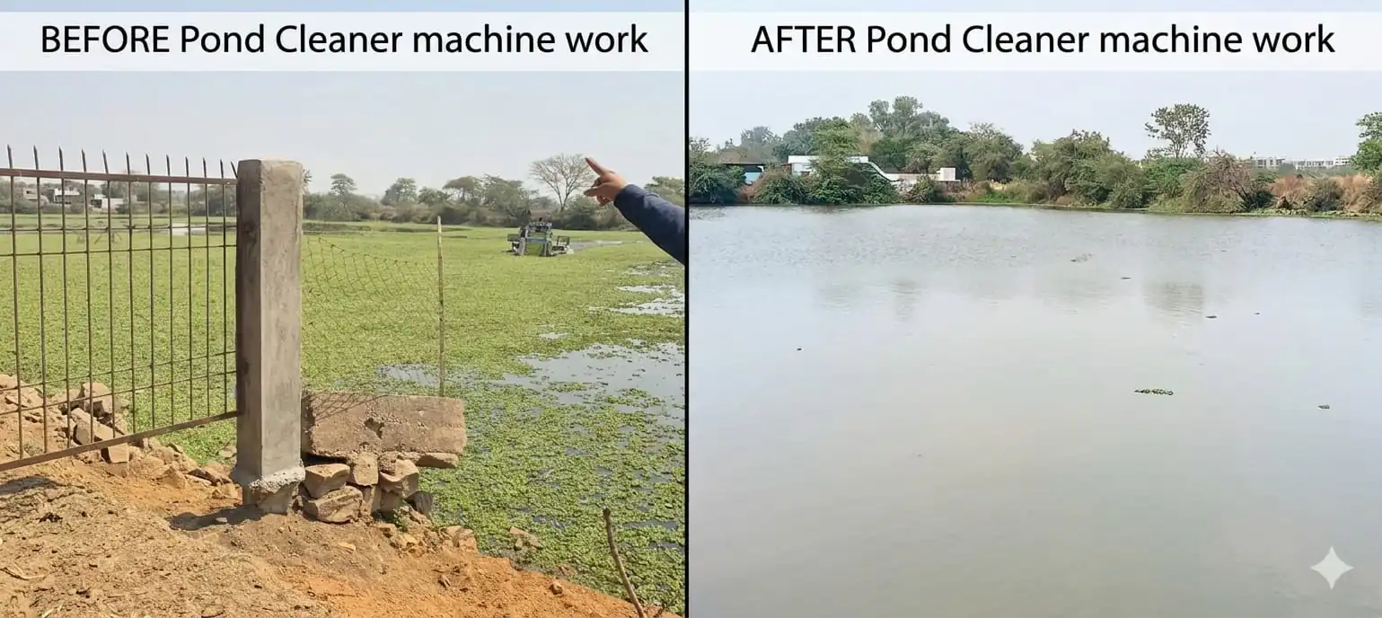 48 घंटे में तालाब साफ: निगम की पॉन्ड मशीन का कमाल, 10 दिन का काम 2 दिन में, पॉन्ड क्लीनर मशीन बनी गेमचेंजर