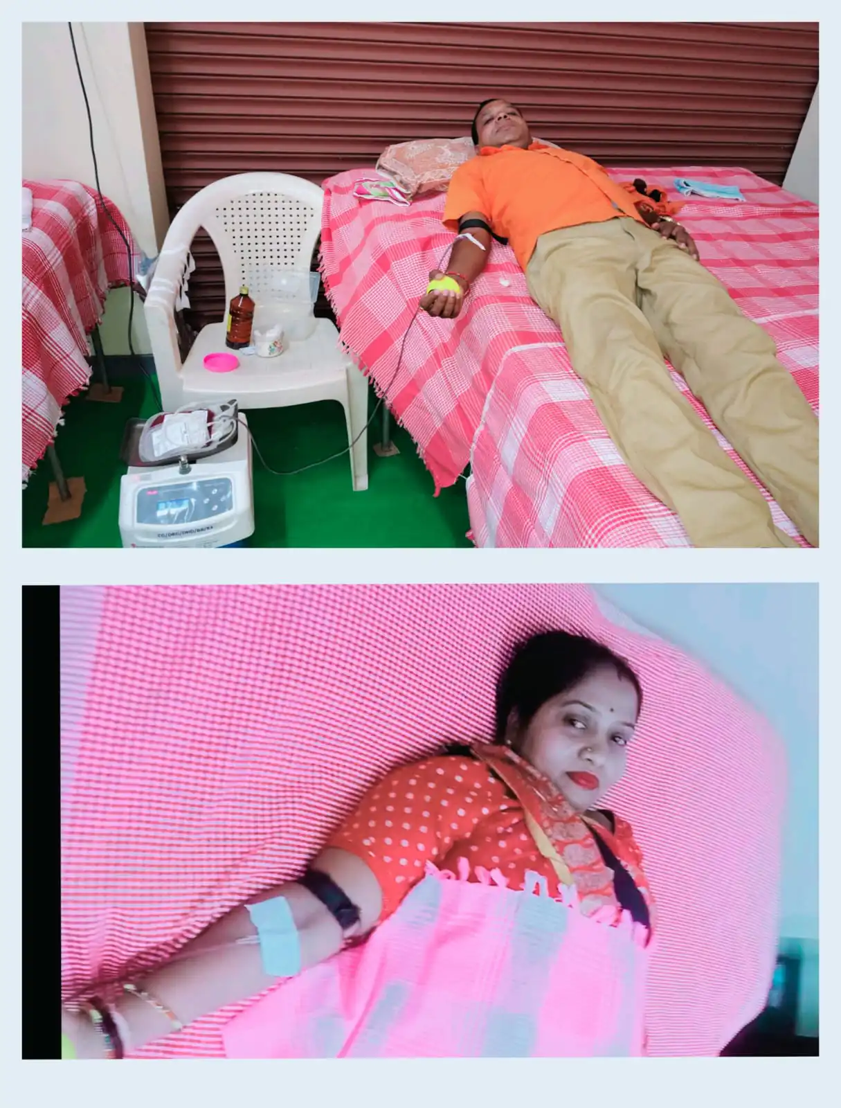 उतई में मानवता की मिसाल: चंदू देवांगन एवं किरण देवांगन ने किया रक्तदान, जरूरतमंदों को दिया जीवनदान