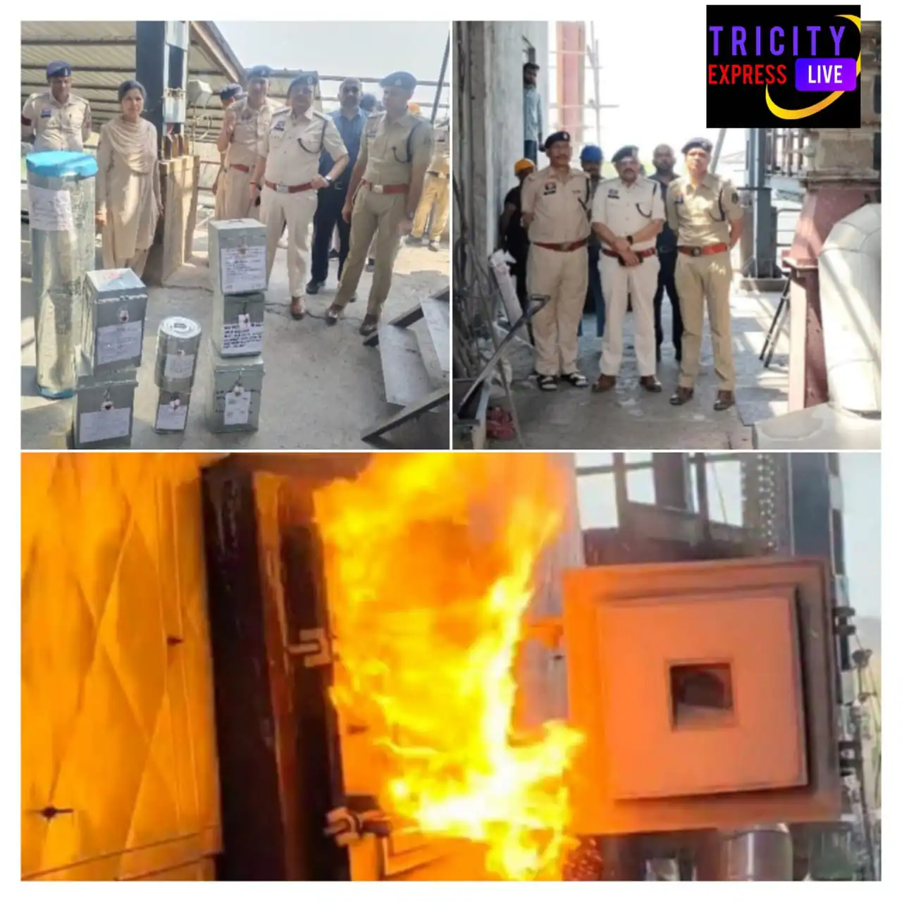 17 लाख 88 हजार से अधिक के मादक पदार्थो, गांजा, टेबलेट, इंजेक्शन  को किया गया विधिवत नष्ट