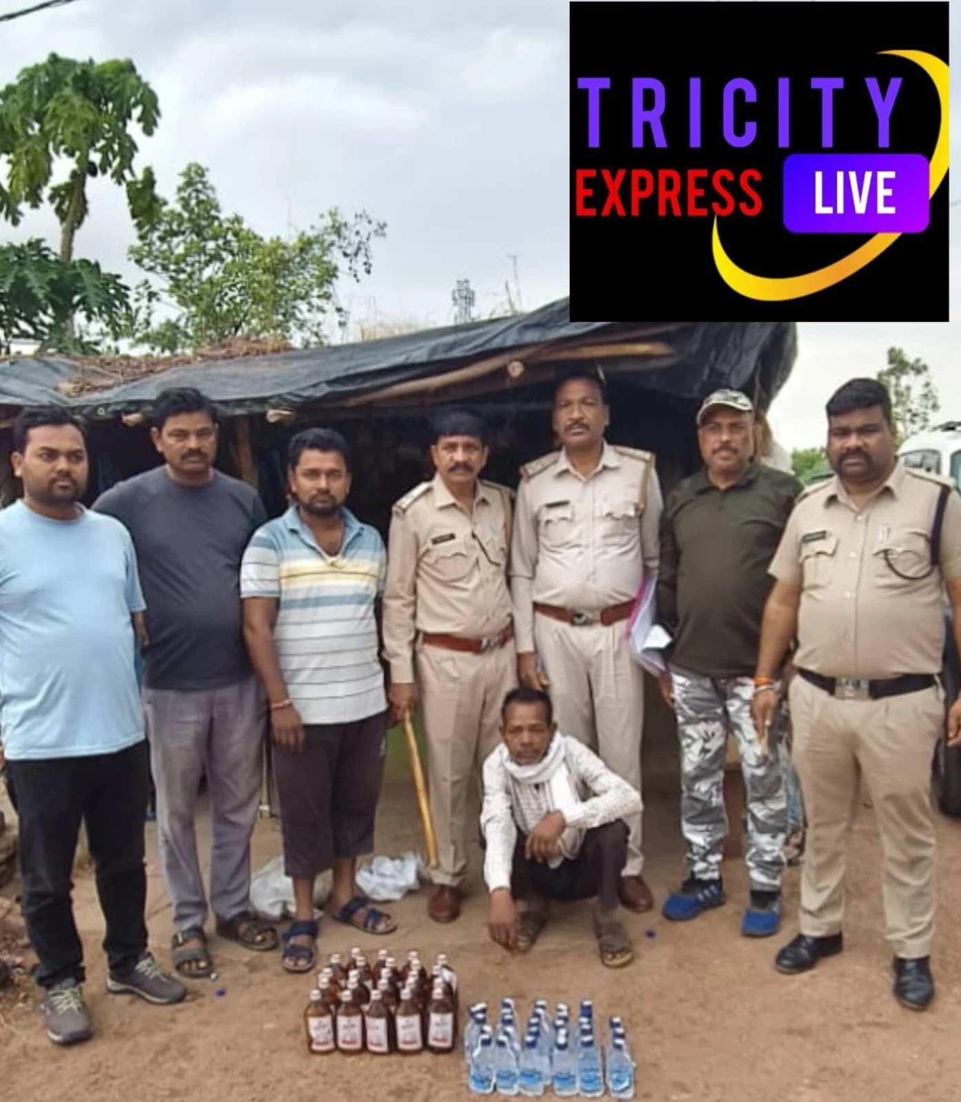 आबकारी विभाग की कार्रवाई, अवैध देशी प्लेन एवं विहस्की शराब के साथ आरोपी गिरफ्तार