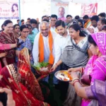 ग्राम पुरई में 'सुशासन तिहार' के तहत गोद भराई रस्म का आयोजन,  विधायक ललित चन्द्राकर ने गर्भवती महिलाओं को प्रदान की सुपोषण टोकरी