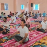 अंतर्राष्ट्रीय योग दिवस पर नगर पंचायत साजा द्वारा सामूहिक योग कार्यक्रम का आयोजन