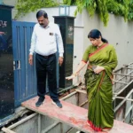 बैधनाथ पारा नाली निर्माण में शिकायत पर महापौर का औचक निरीक्षण, गुणवत्ता से समझौता नहीं होगा