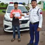 यातायात नियमों का उल्लंघन करने वाले 38 वाहन चालको पर बेमेतरा पुलिस की सख्त कार्यवाही