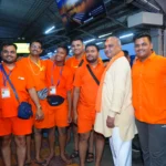 दुर्ग रेलवे स्टेशन से बाबा बैद्यनाथ धाम के लिए रवाना हुए बोलबम कांवड़िया परिवार के शिवभक्त