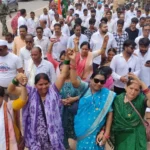 राजभवन कूच की ओर बढ़ी कांग्रेस की भिलाई बचाओ पदयात्रा, विधायक अनिला भेड़िया और चैतन्य बघेल हुए शामिल