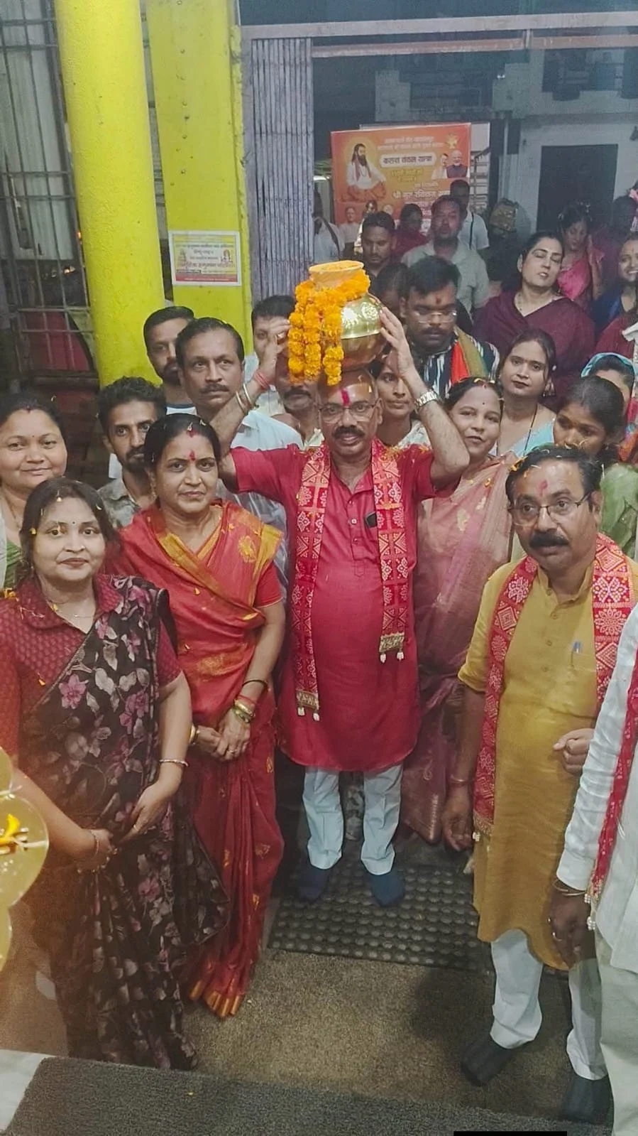 संत रविदास महाराज जी की जन्मस्थली की पवित्र मिट्टी से भरा कलश लेकर दुर्ग पहुंचा भाजपा का प्रतिनिधिमंडल