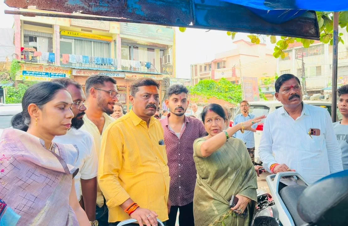 शिकायत मिलते ही महापौर अलका बाघमार ने किया औचक निरीक्षण, अवैध अतिक्रमण पर सख्त कार्रवाई के दिए निर्देश