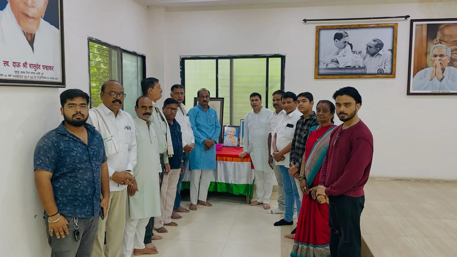 दुर्ग कांग्रेस ने 9 अगस्त क्रांति दिवस पर देश के स्वतंत्रता सेनानियों को किया नमन
