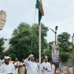 स्वतंत्रता दिवस पर राजीव भवन दुर्ग में जिला कांग्रेस अध्यक्ष राकेश ठाकुर ने किया ध्वजारोहण