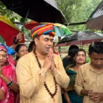 शिवनाथ नदी तट पर हुआ भव्य रुद्राभिषेक, बारिश के बीच प्रकृति और भक्ति का हुआ अद्भुत संगम