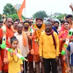 नर्मदा धाम भेड़नी से महाकाल मंदिर देवरबीजा तक निकली कांवड़ यात्रा में उमड़ा आस्था का जनसैलाब