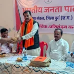 भारतीय जनता पार्टी धमधा कार्य समिति बैठक एवं सेवा संकल्प अभियान की संयुक्त बैठक को लोकसभा सांसद विजय बघेल और विधायक साजा ईश्वर साहू ने किया संबोधित 