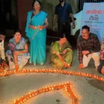 51 हजार दीपों से जगमगाया दुर्ग शहर क्षेत्र में आशीर्वाद का दीया से गूंजा सेवा संकल्प का संदेश