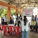 रॉवे विद्यार्थियों ने रंगोली के माध्यम से बनाया सामाजिक एवं संसाधन मानचित्र