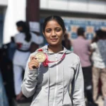 दुर्ग छत्तीसगढ़ की बेटी रेजाक्षी यादव ने डीएवी नेशनल स्पोर्ट्स 2026 में जीता स्वर्ण पदक