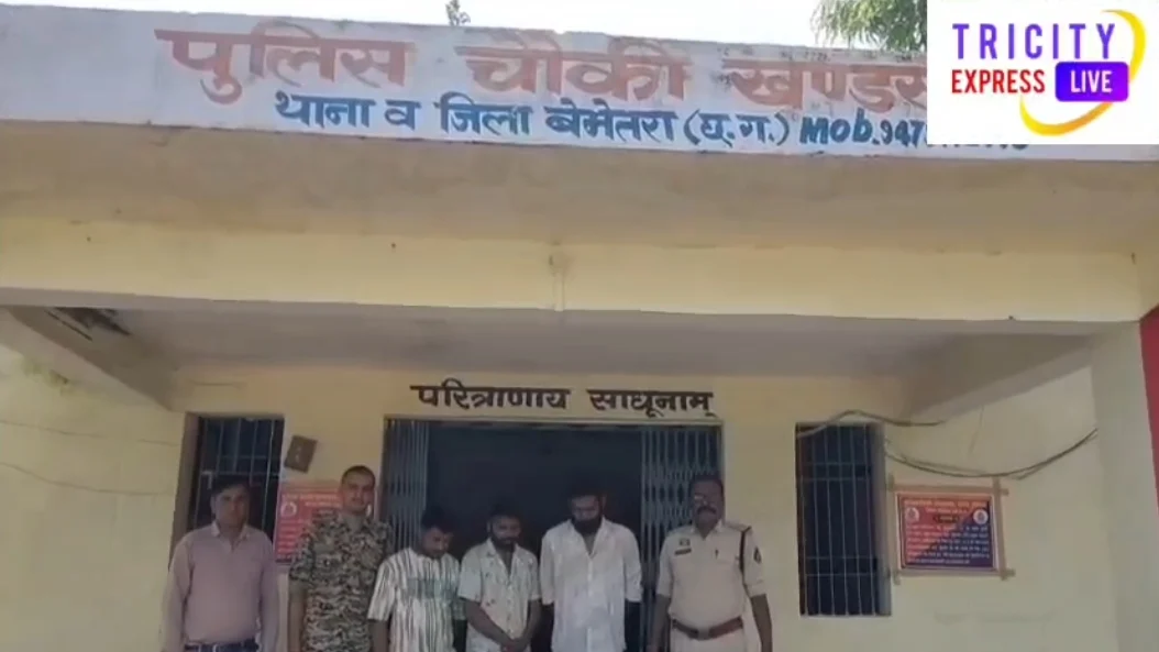 3 जुआरियों से नगदी रकम एवं 3 नग मोबाईल, 5 नग मोटर सायकल जुमला कीमती लगभग 2,78,100 रुपए जब्त