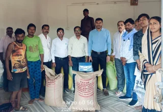 सेवा सहकारी समिति खंडसरा में समर्थन मूल्य पर अरहर खरीदी का शुभारंभ