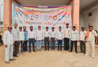 राजमिस्त्री ठेकेदार कल्याण संघ बेरला की मासिक बैठक कबीर कुटी भवन बेरला में हुई