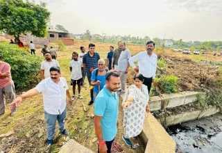 बारिश पूर्व तैयारियां तेज, महापौर और आयुक्त ने नाला सफाई कार्यों का किया निरीक्षण
