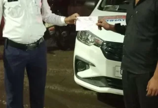 यातायात नियमों का उल्लंघन करने वाले 06 वाहन चालको पर बेमेतरा पुलिस की सख्त कार्रवाई