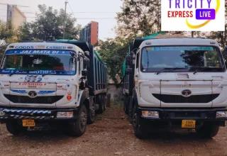 अवैध रेत परिवहन पर खनिज विभाग की कार्रवाई, 6 हाइवा वाहन जब्त